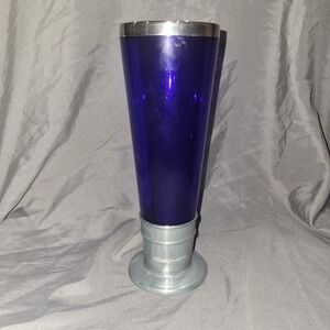 SNAP-ON TOOLS Blue FLUTED ACRYLIC PILSNER BEER GLASS